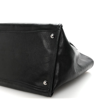 Prada Glace Calf Twin Pocket Tote Black 9 of 9