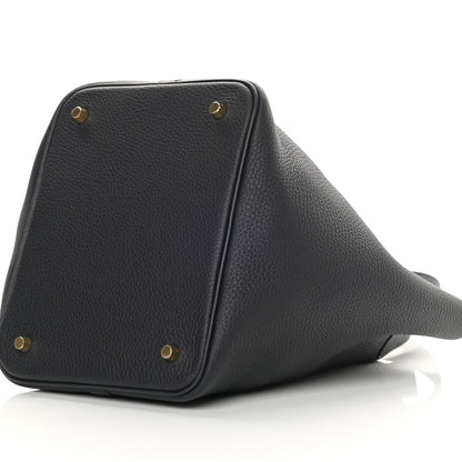 Hermes Taurillon Clemence Picotin Lock 22 MM Bleu Nuit 10 of 11