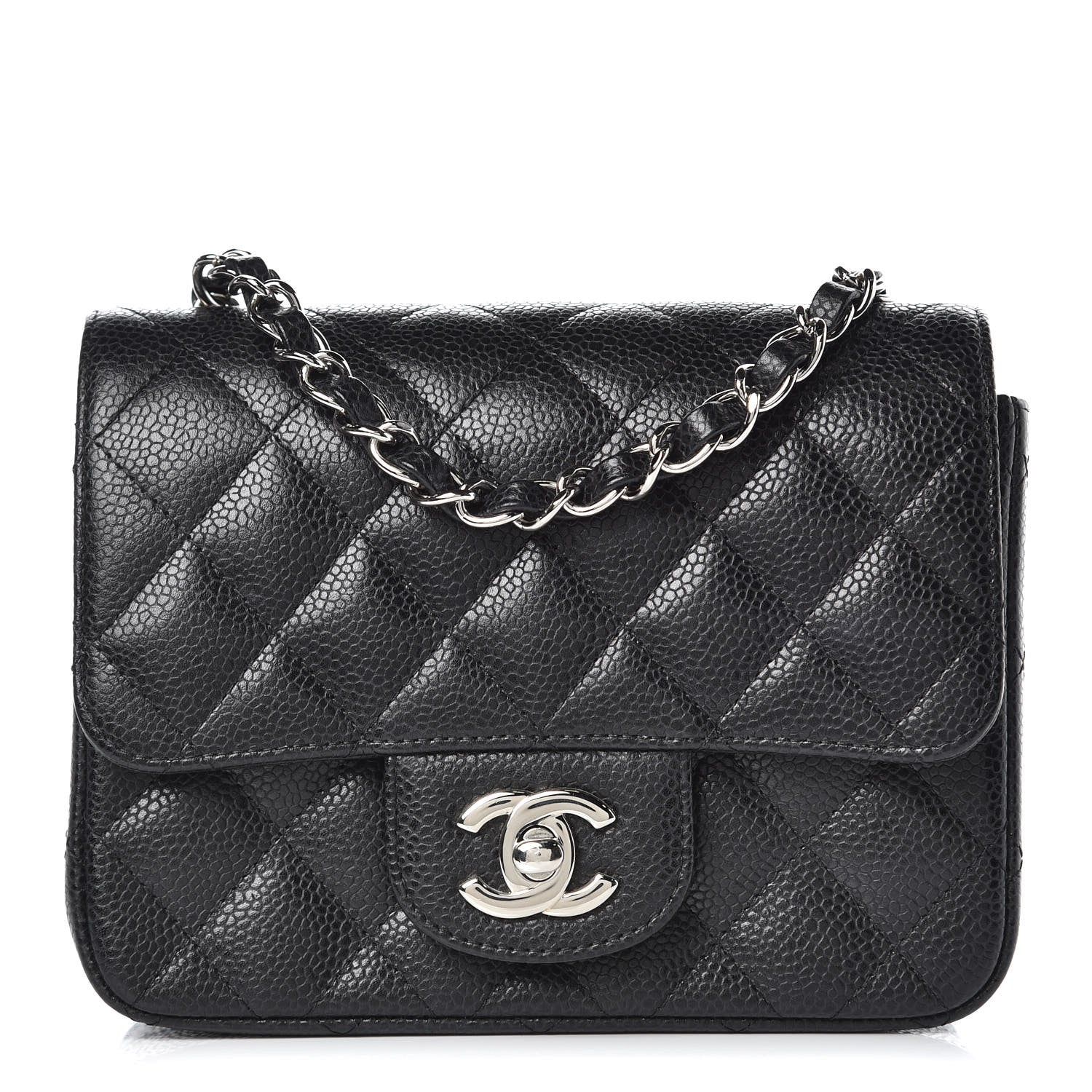 Chanel Caviar Quilted Mini Square Flap Black 1 of 12