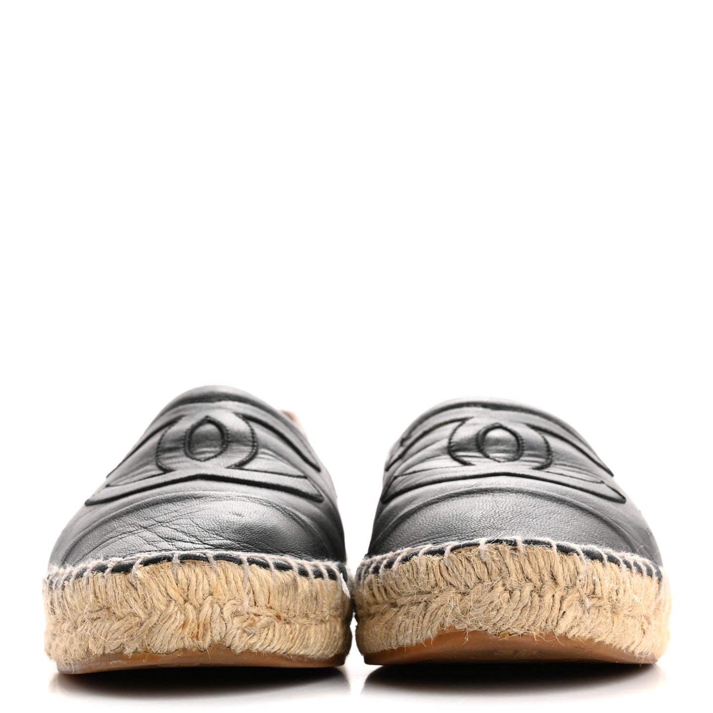 Lambskin CC Espadrilles 39 Black