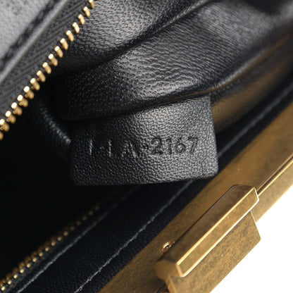 Celine Calfskin Large Clasp Cabas Black 7 of 16
