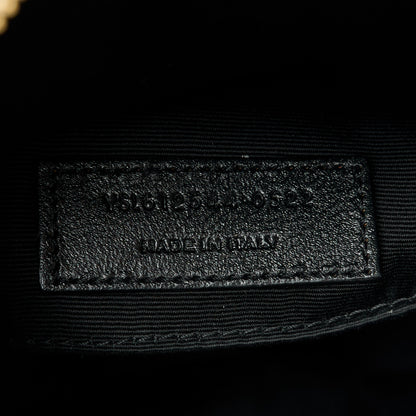 Saint Laurent Calfskin Matelasse Monogram Lou Camera Bag Black 7 of 11