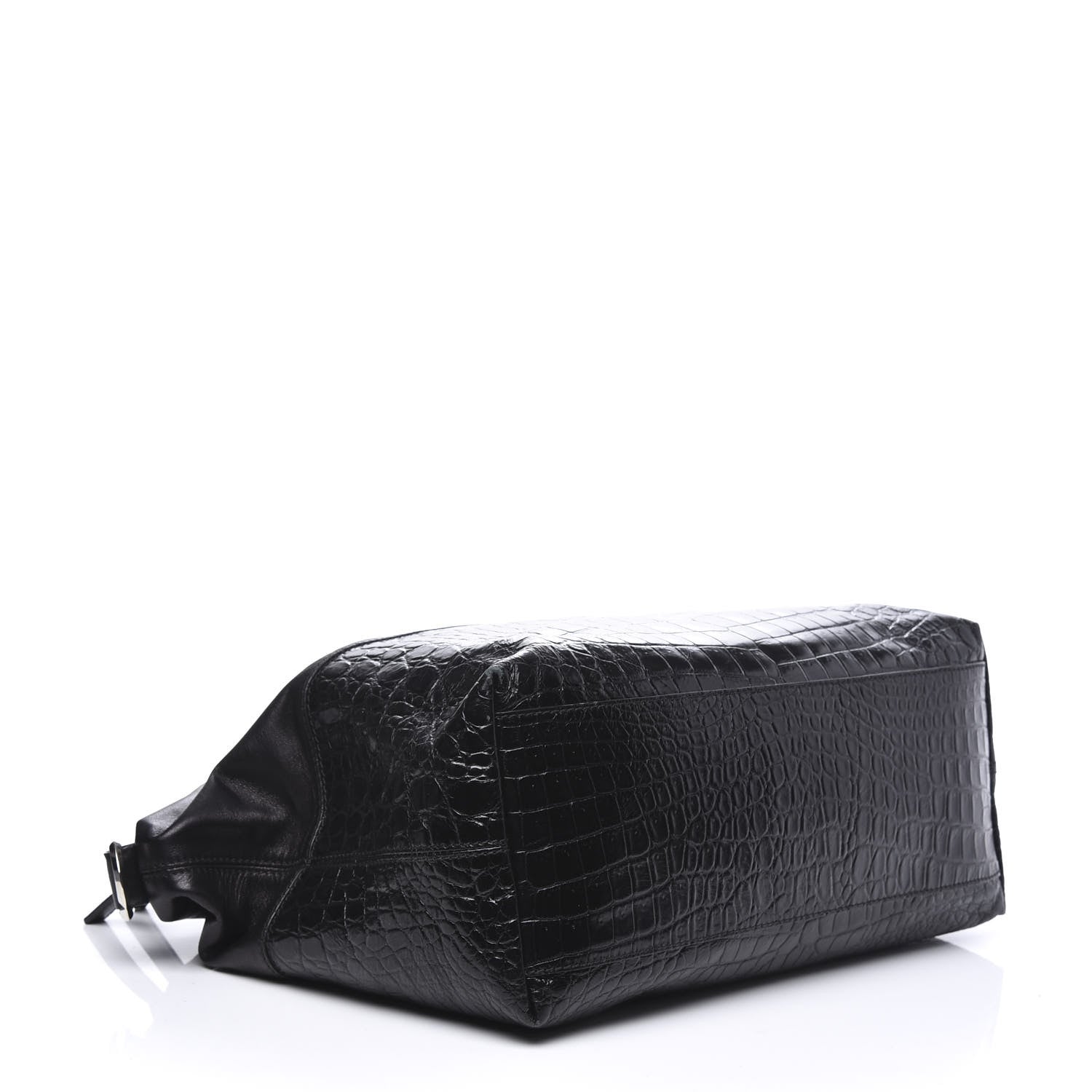 Givenchy Calfskin Crocodile Embossed Medium Nightingale Black 3 of 11
