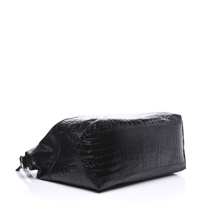 Givenchy Calfskin Crocodile Embossed Medium Nightingale Black 3 of 11