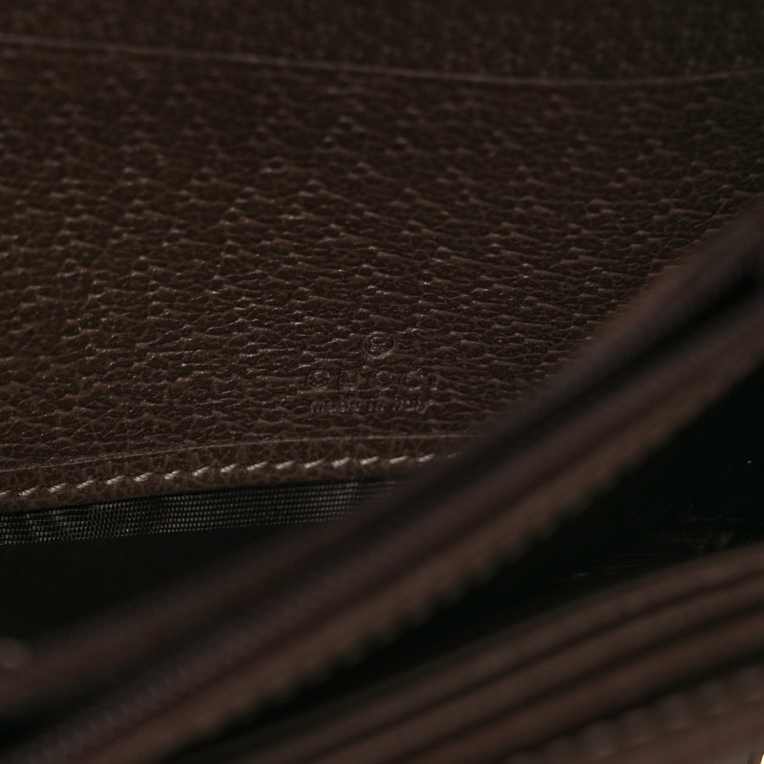 Gucci GG Supreme Monogram Web Ophidia Wallet On Chain Brown 6 of 10