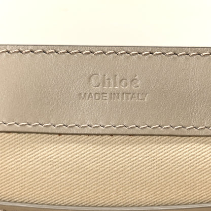 Chloe Calfskin Suede C Clutch With Chain Motty Grey 6 of 9
