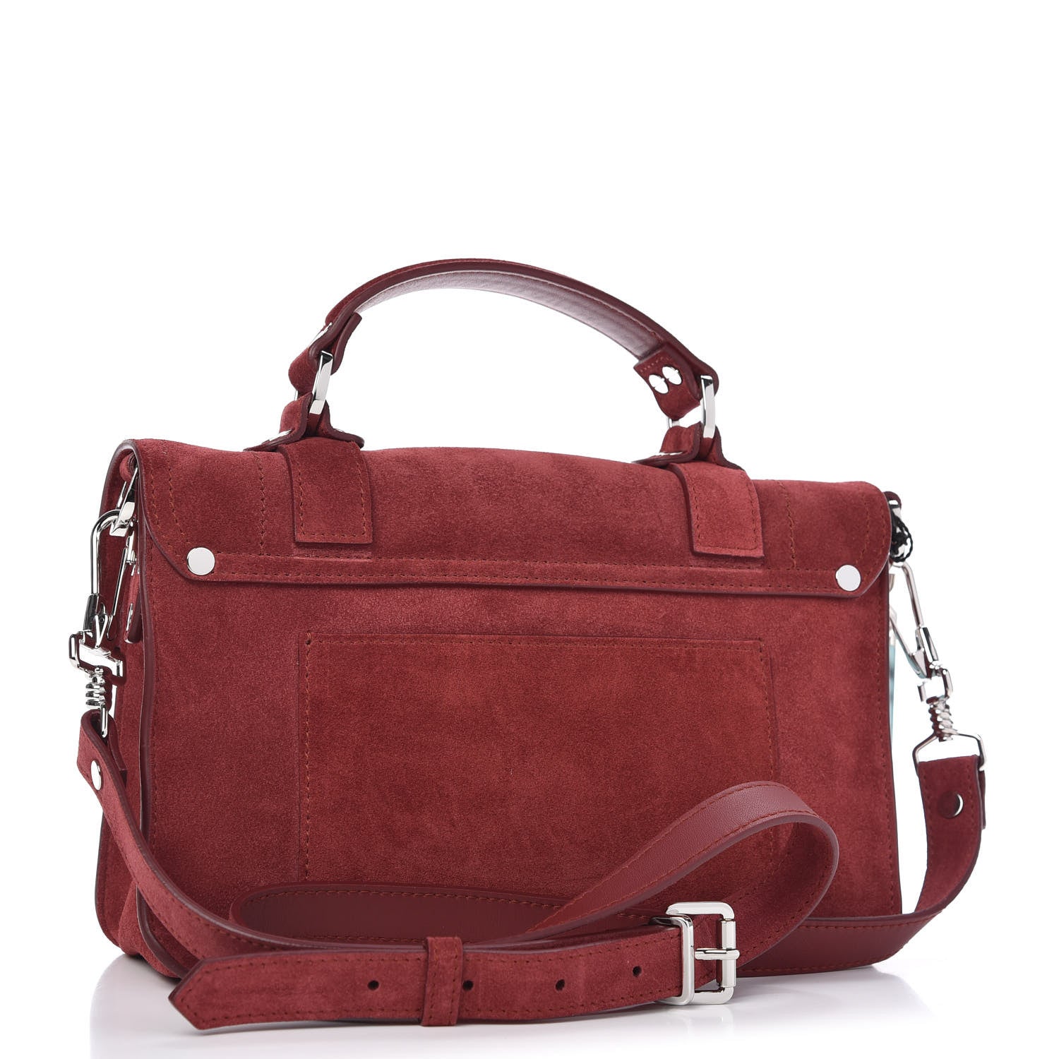 Proenza Schouler Suede Tiny PS1 Satchel Midnight Plum 3 of 8