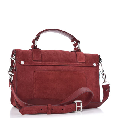 Proenza Schouler Suede Tiny PS1 Satchel Midnight Plum 3 of 8