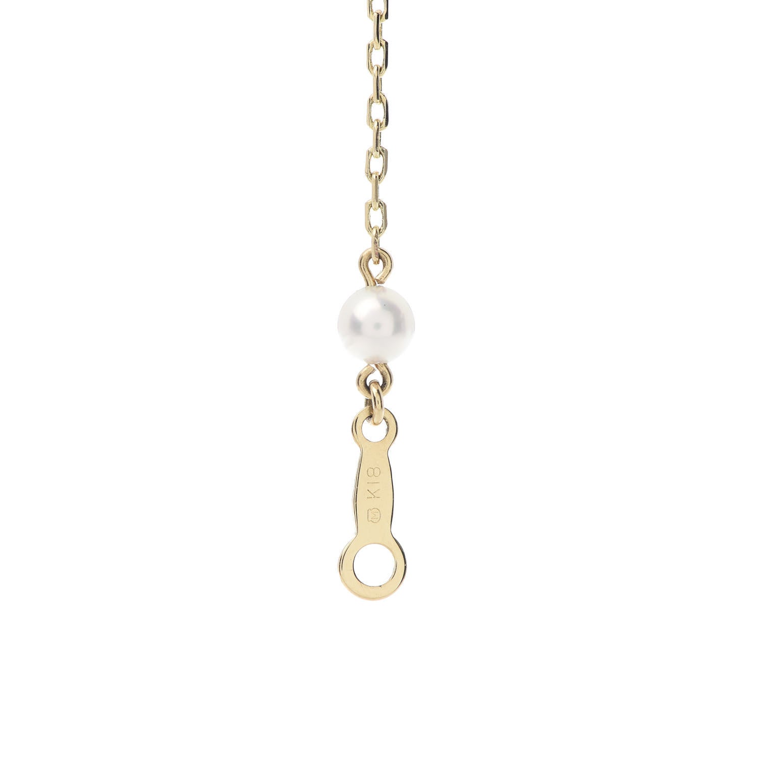 Mikimoto 18K Yellow Gold Akoya Pearl 3.5-4mm Station Bracelet 4 of 4
