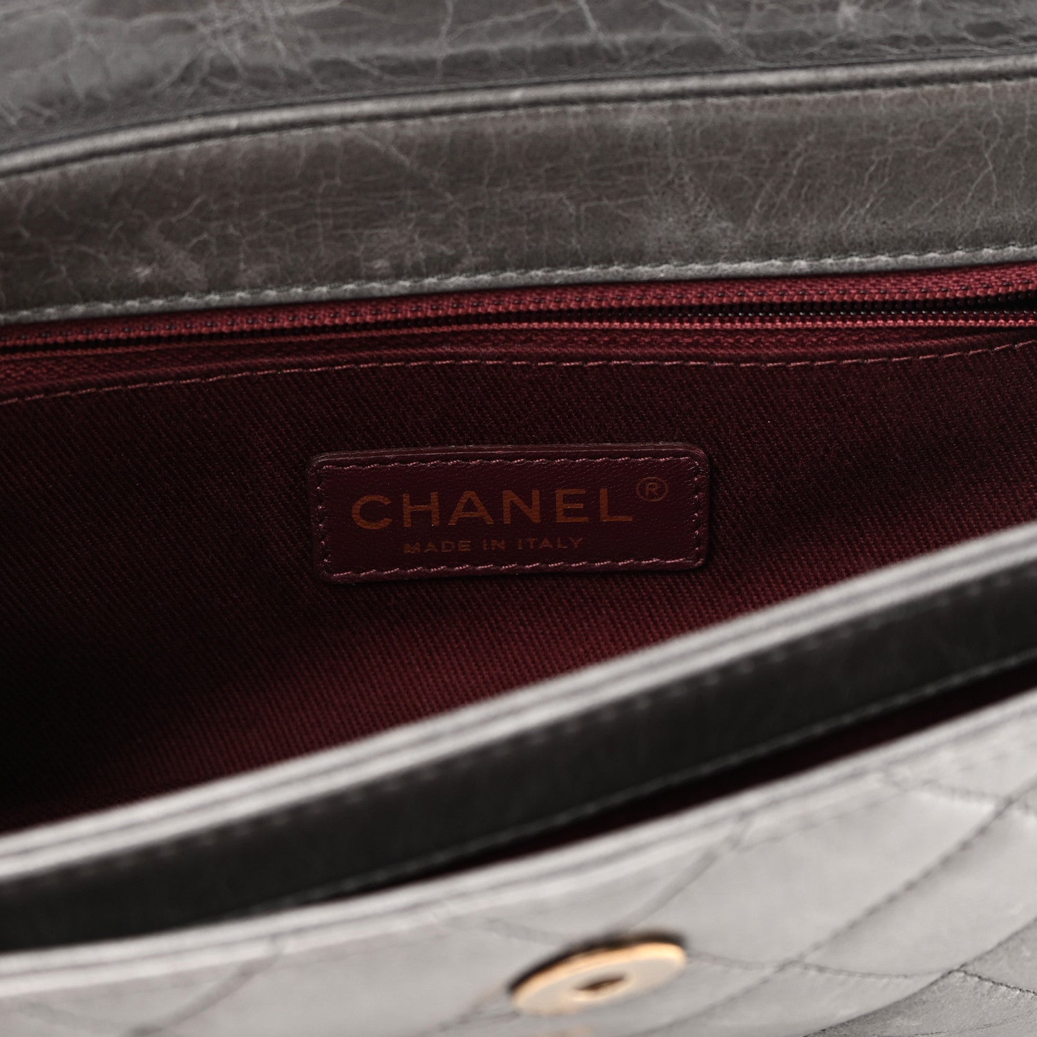 Chanel Glazed Calfskin Medium Perfect Edge Flap Grey 5 of 8