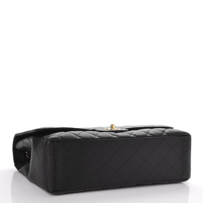 Chanel Caviar Quilted Maxi Single Flap Black 5 of 10