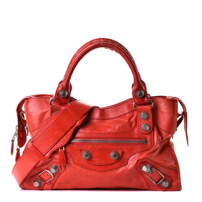 Balenciaga Agneau Giant 21 Silver Hardware City Vermillion 1 of 18