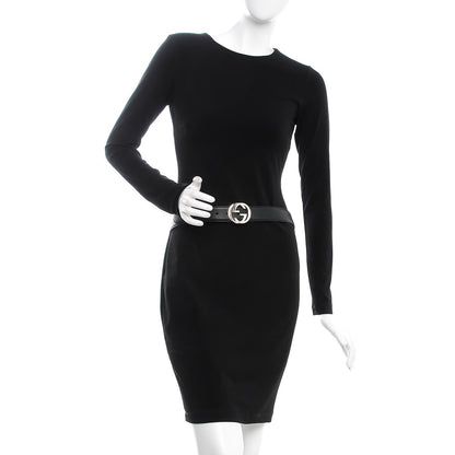 Gucci Calfskin Interlocking G 37mm Belt 90 36 Black 2 of 7