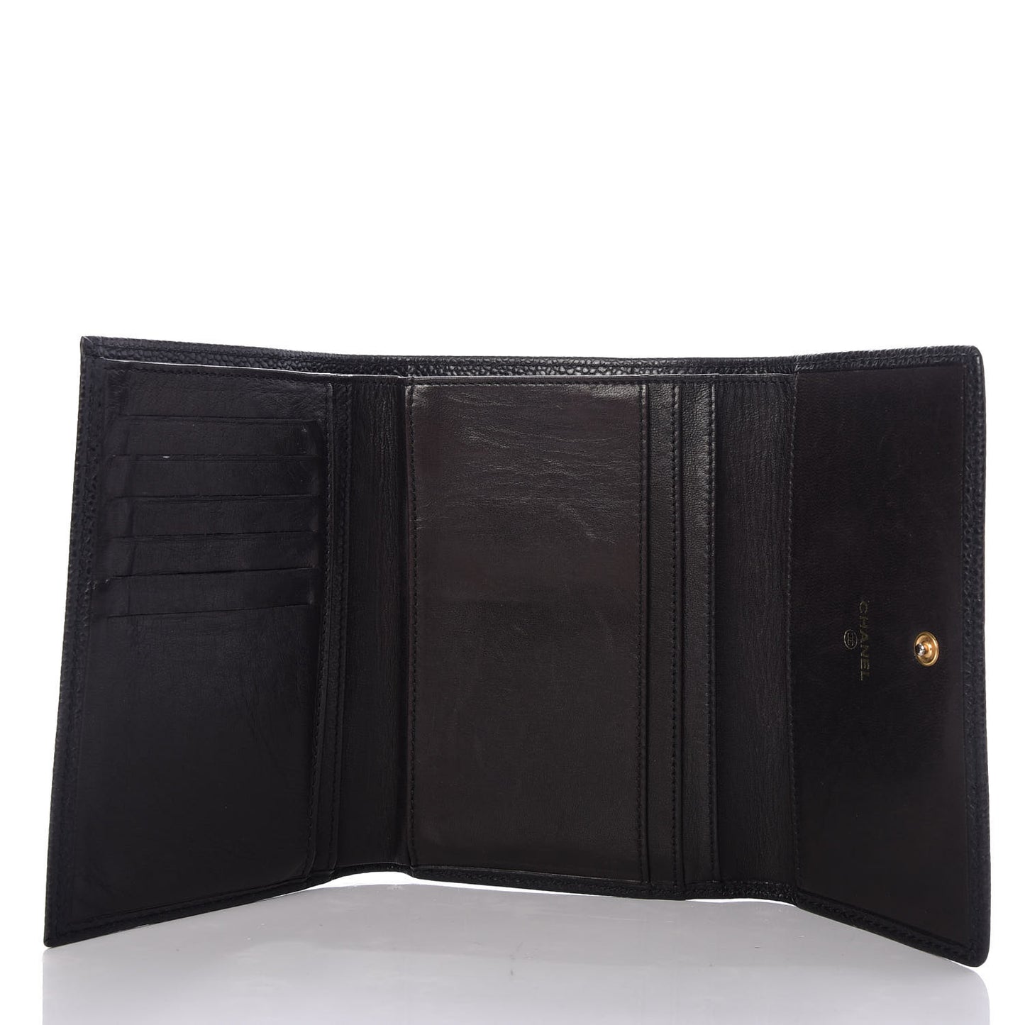 Caviar Timeless CC Flap Wallet Black