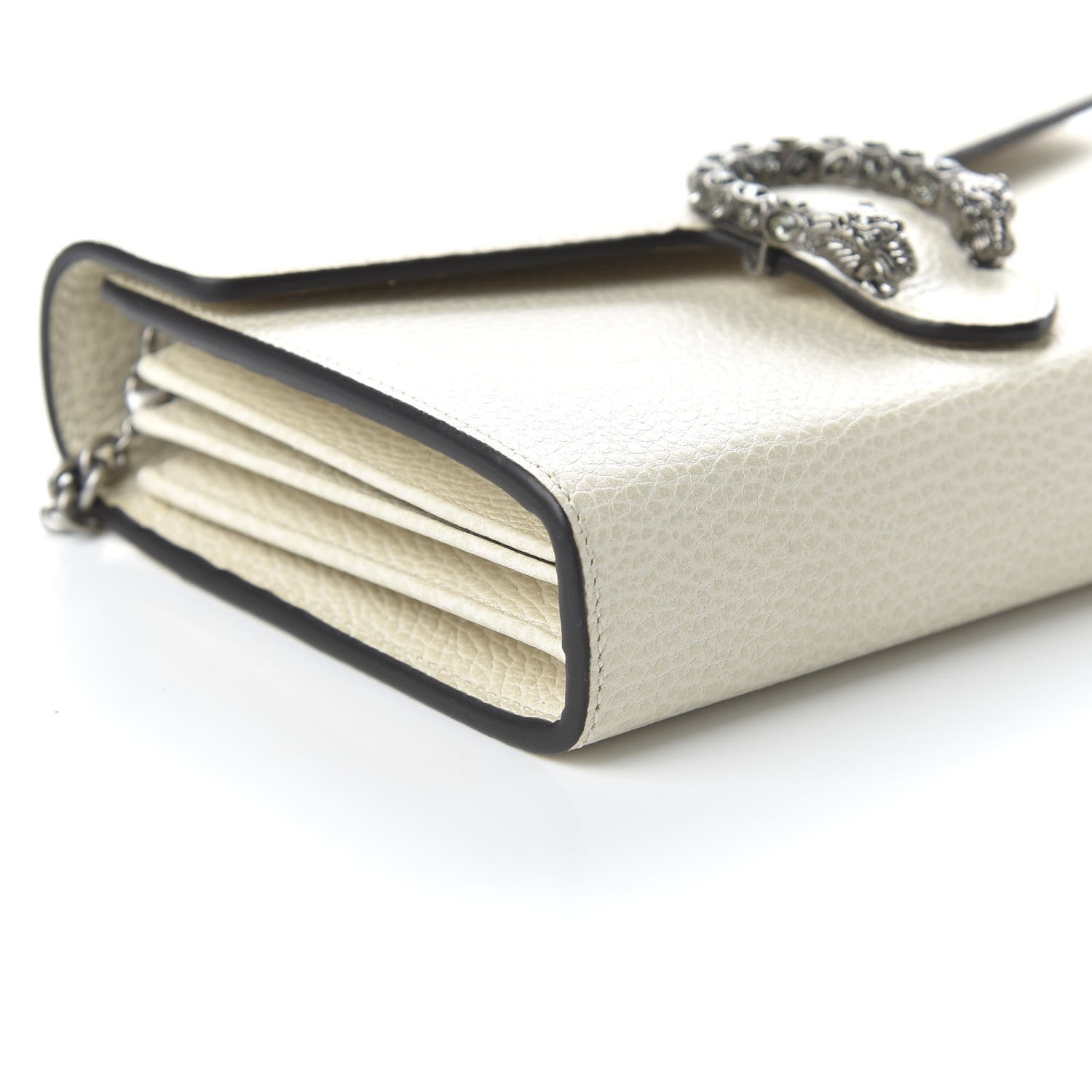 Gucci Dollar Calfskin Mini Dionysus Chain Wallet Mystic White 6 of 10
