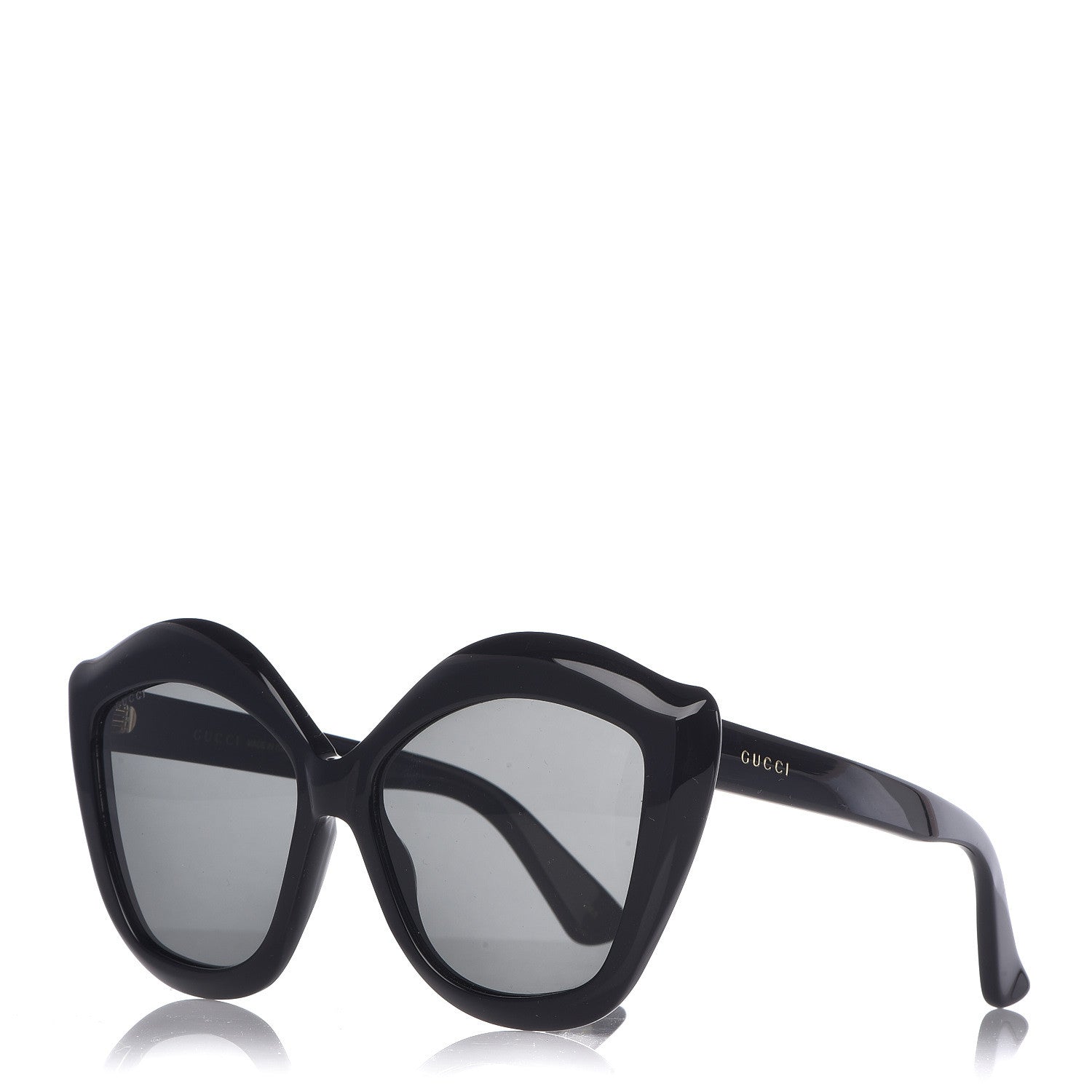 Gucci Cat Eye GG0117S Sunglasses Black 1 of 7