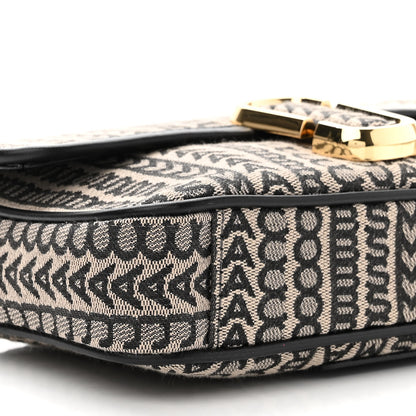 Marc Jacobs Cotton Jacquard The Monogram J Marc Shoulder Bag Beige Multi 9 of 11