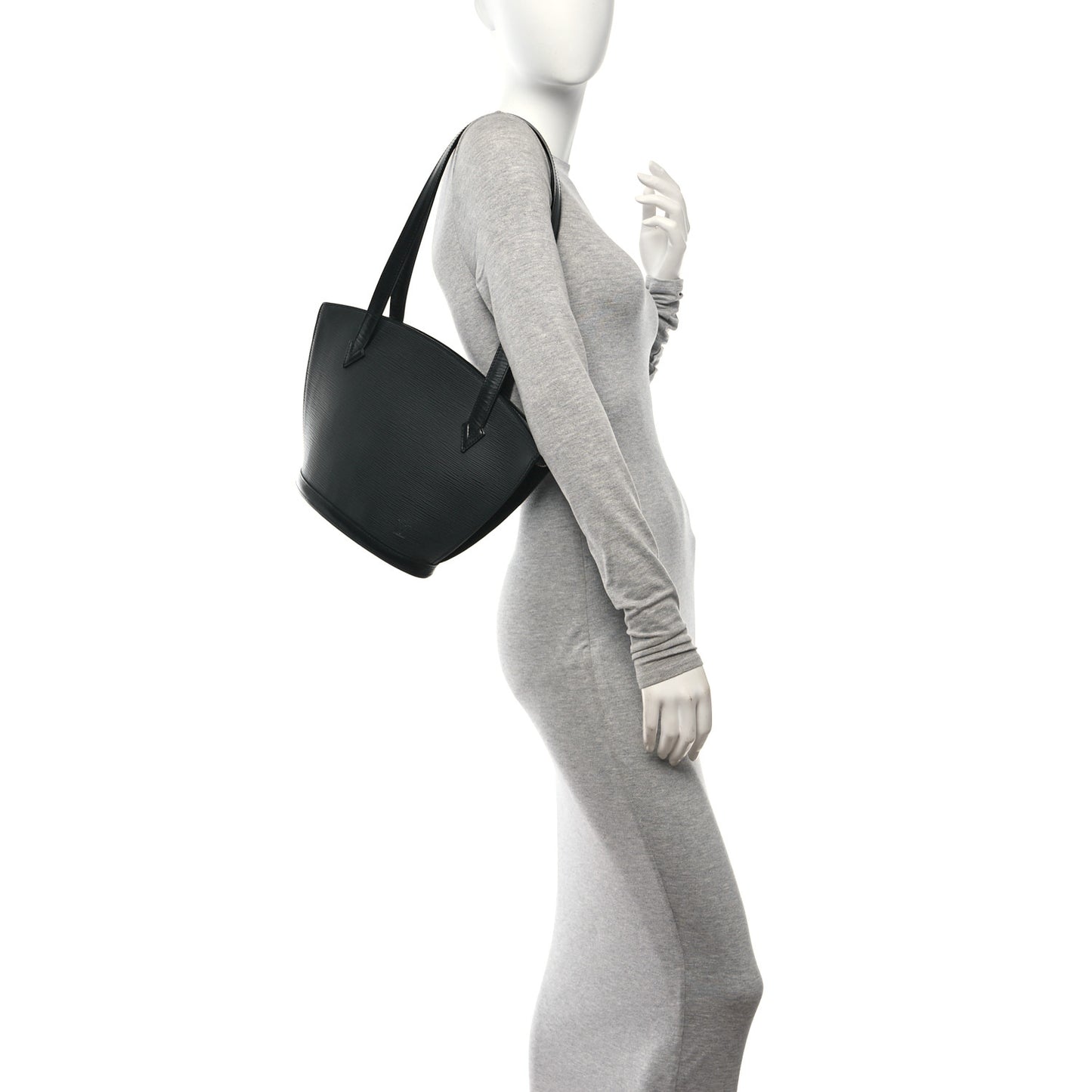 Epi Saint Jacques Long Straps PM Black