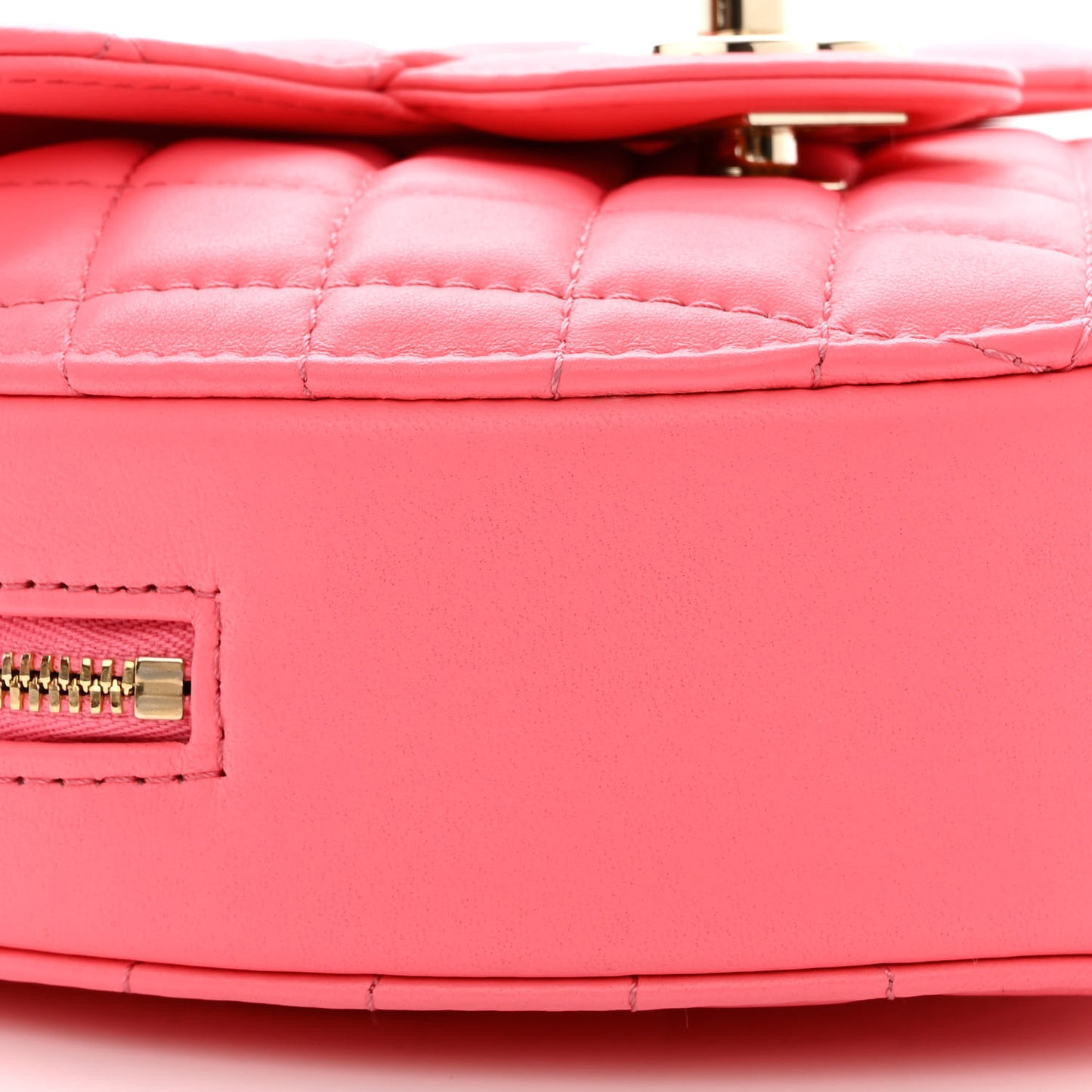Lambskin Quilted CC In Love Heart Bag Pink