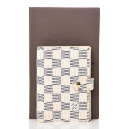 Louis Vuitton Damier Azur Small Ring Agenda Cover 8 of 8