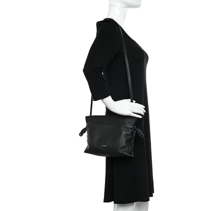 Loewe Calfskin Mini Flamenco Knot Clutch Black 3 of 11