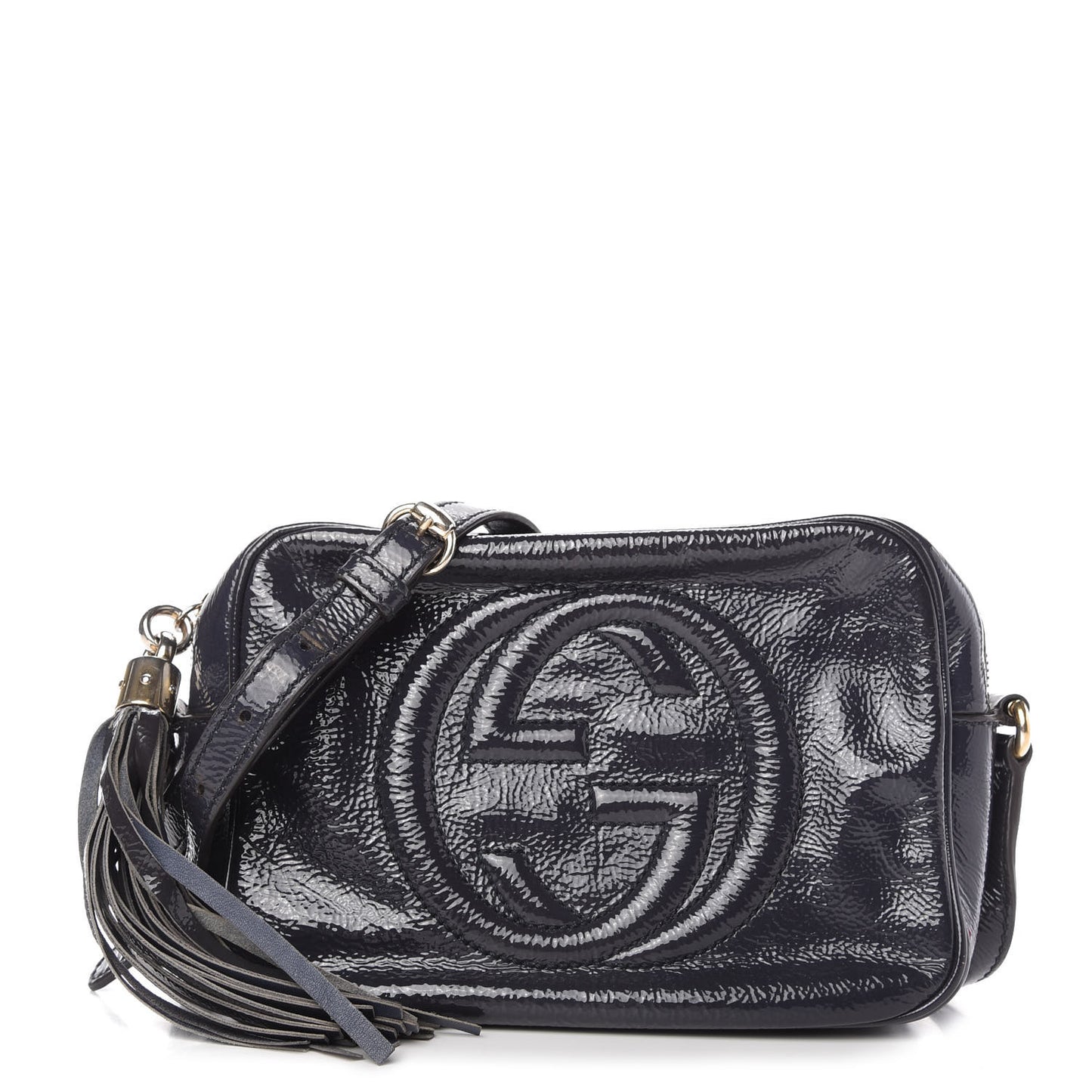 Vernice Naplack Small Soho Disco Bag Uniform Blue