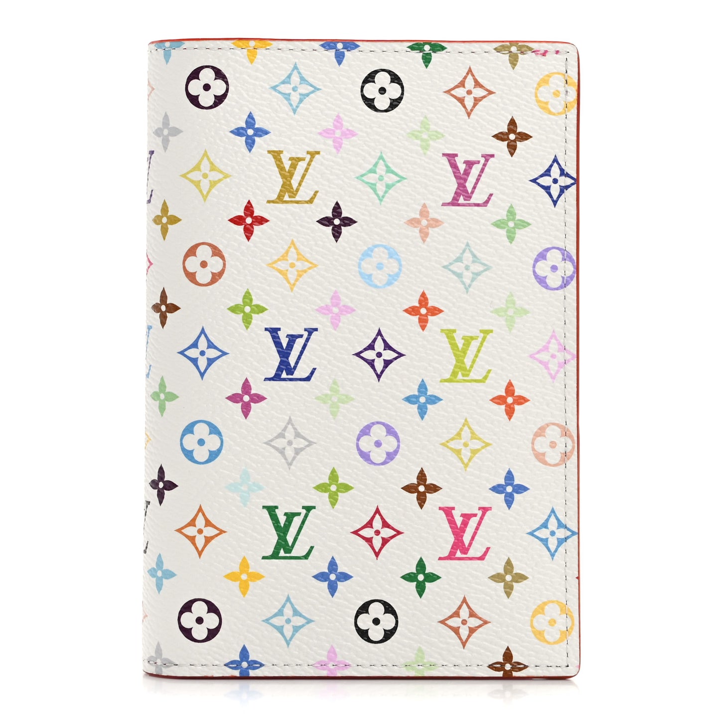 LV X TM Monogram Multicolor Passport Cover White