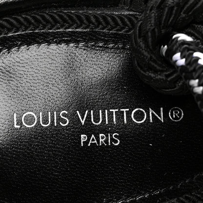 Louis Vuitton Fabric Maia Rope Wedge Sandal 38 Black 7 of 8