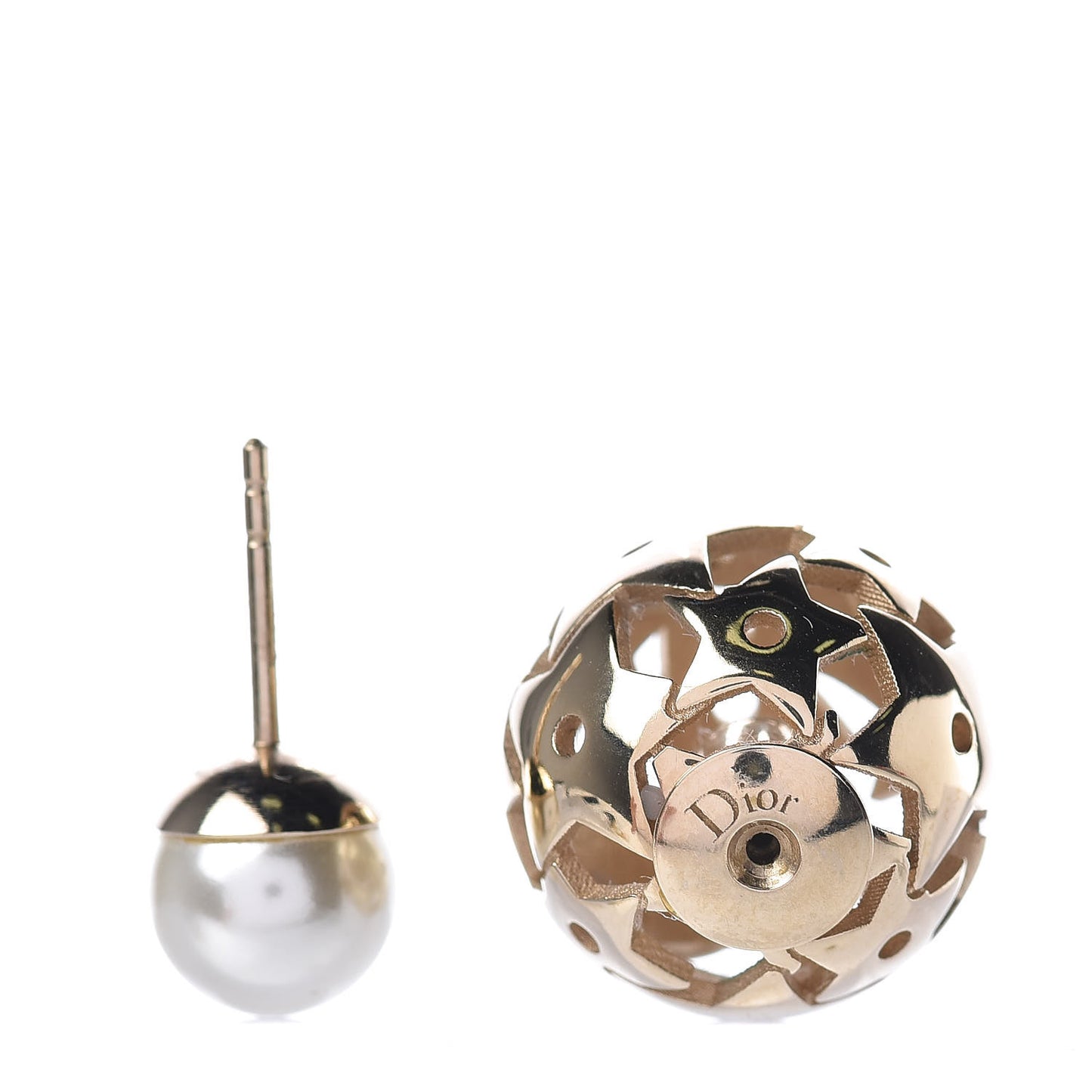Pearl Star Mise En Dior Tribal Earrings Gold