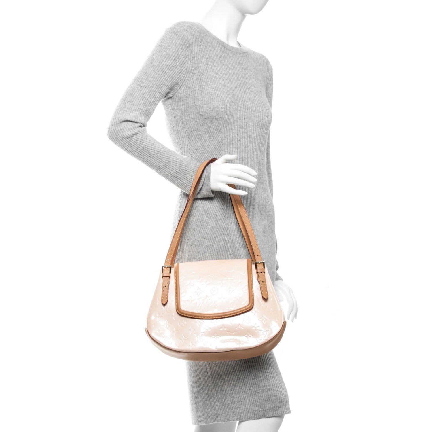 Louis Vuitton Vernis Biscayne Bay GM Marshmallow 2 of 7
