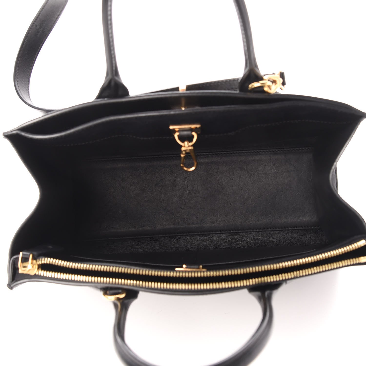 Louis Vuitton Calfskin City Steamer MM Black 5 of 9
