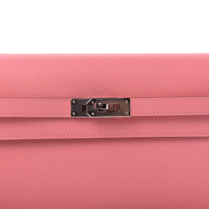 Hermes Epsom Kelly Wallet To Go Rose Confetti 8 of 9