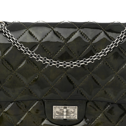 Chanel Patent Quilted 2.55 Reissue 226 Flap Green 8 of 10