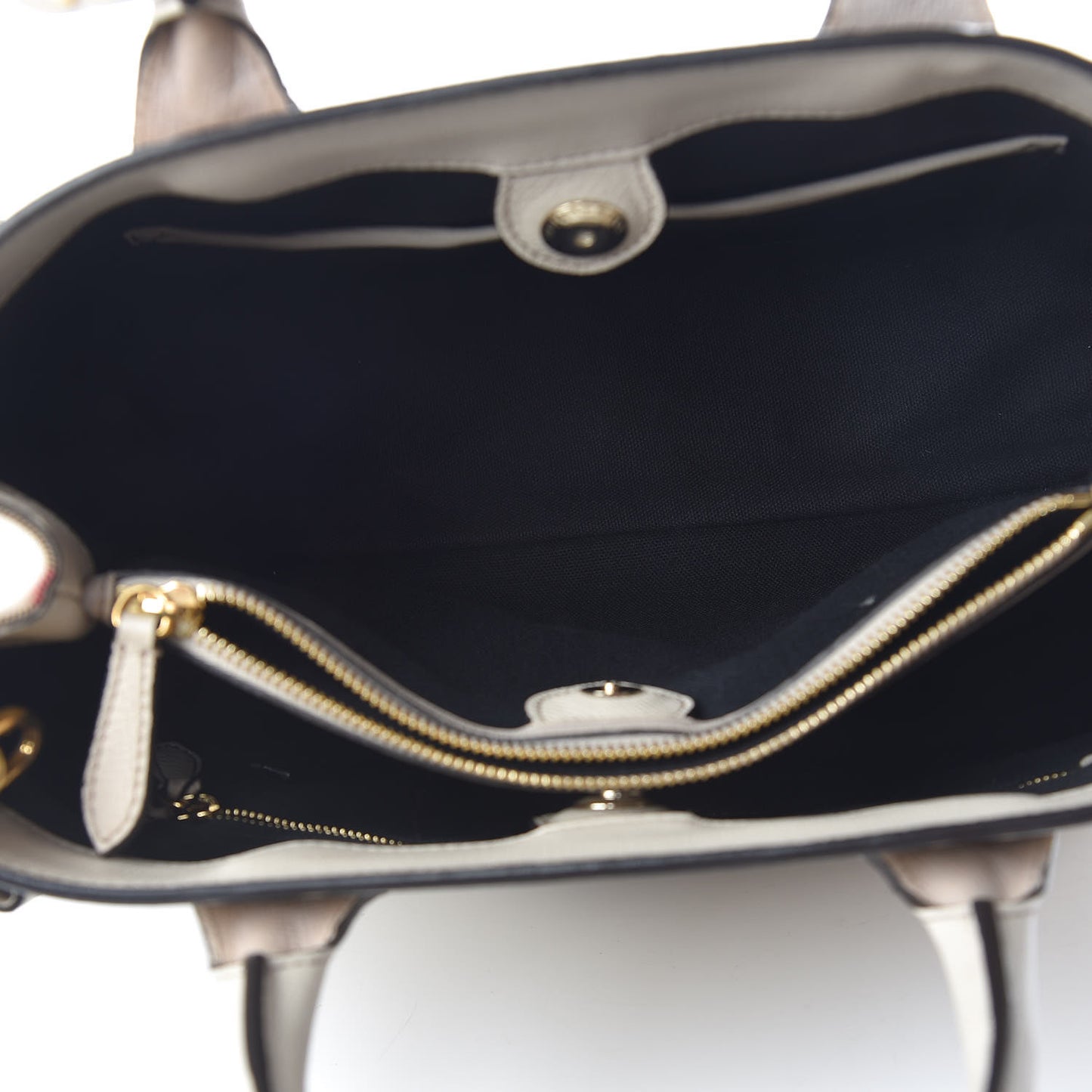 Derby Calfskin House Check Medium Banner Tote Beige