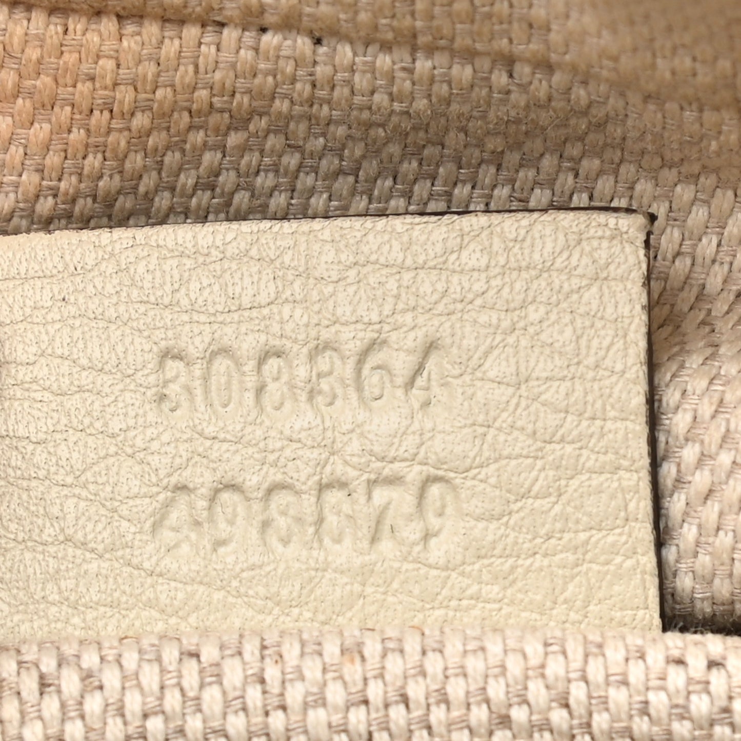 Pebbled Calfskin Small Soho Disco Bag Off White