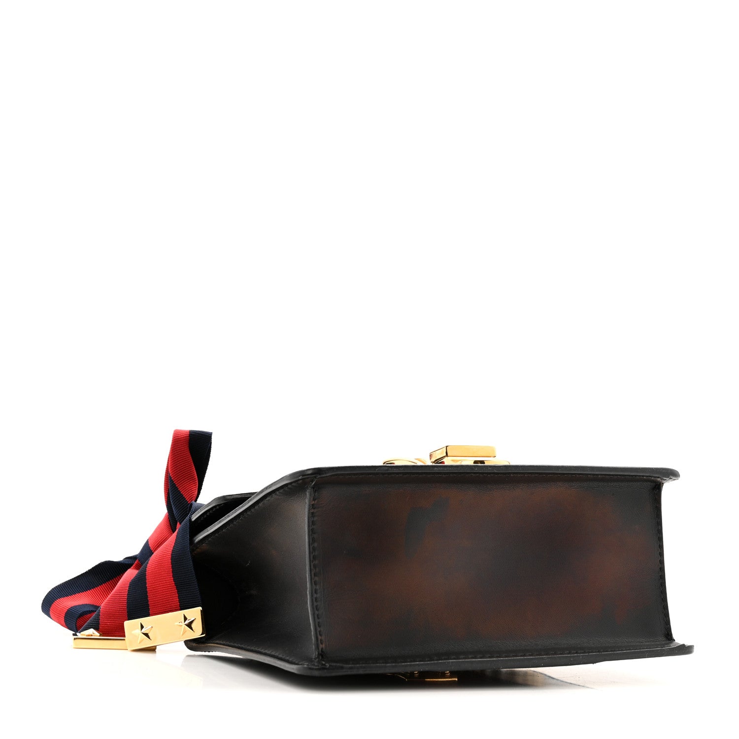 Gucci Calfskin Mini Sylvie Chain Shoulder Bag Black 4 of 15