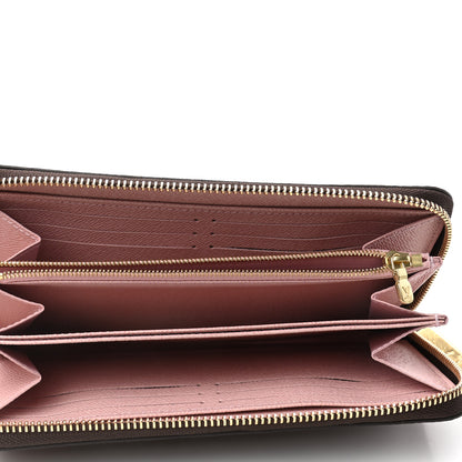 Louis Vuitton Damier Ebene Zippy Wallet Rose Ballerine 5 of 6