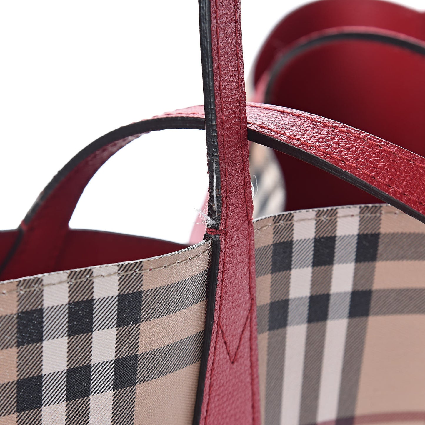 Haymarket Check Reversible Tote Red