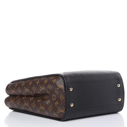 Louis Vuitton Calfskin Monogram Kimono Tote Black 4 of 10