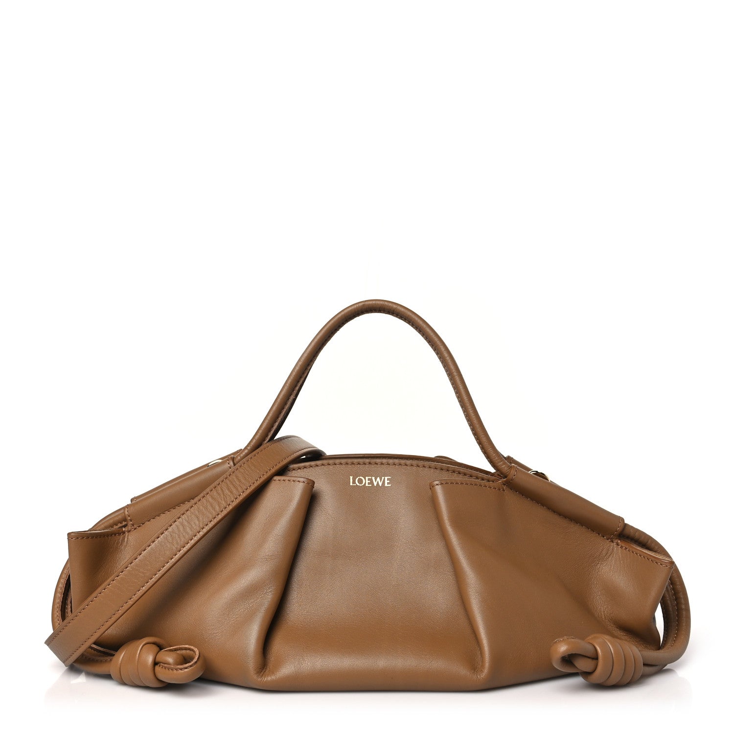 Loewe Shiny Nappa Calfskin Paseo Bag Oak 1 of 9