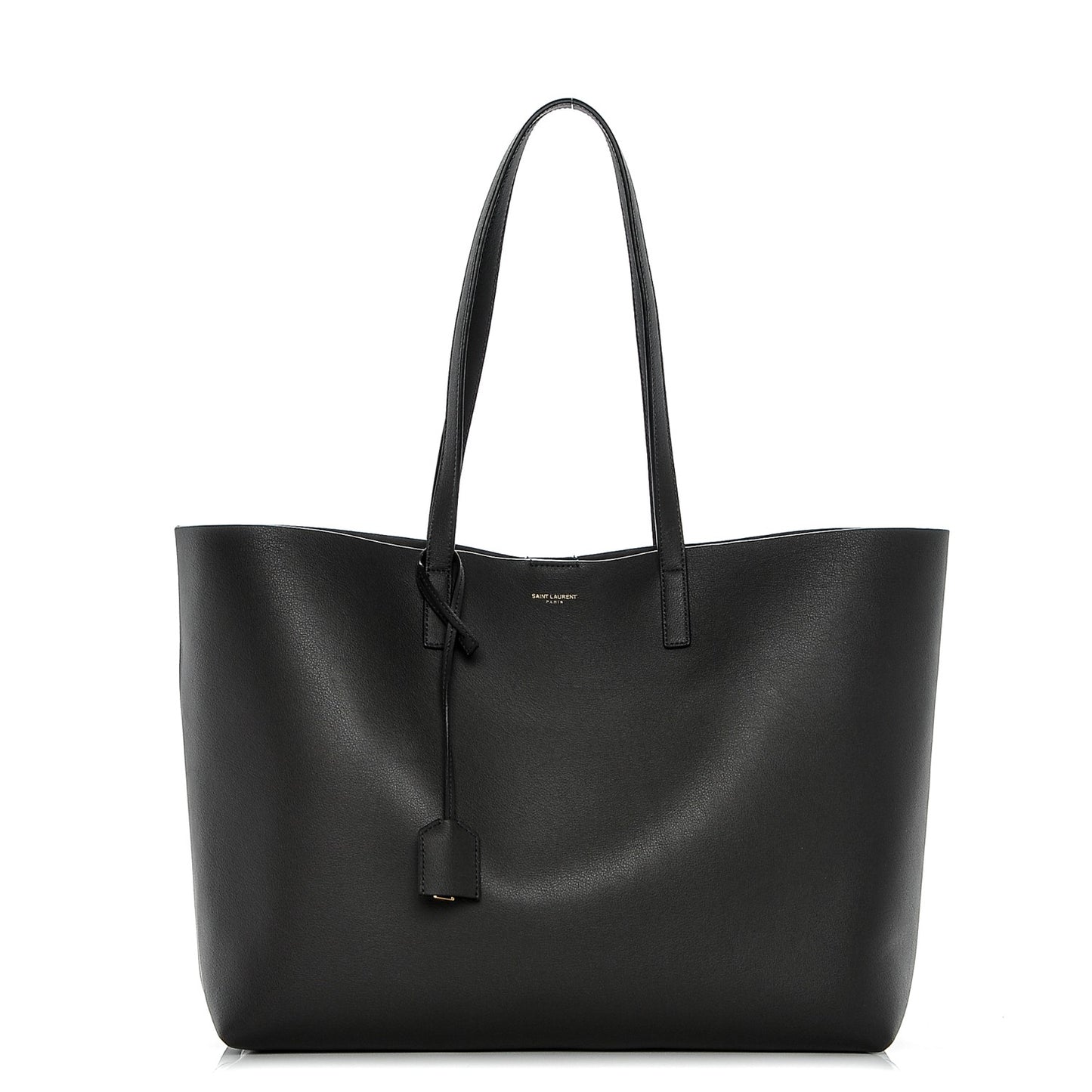 Calfskin Large Shopping Tote Coal