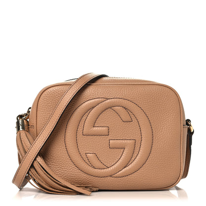 Gucci Pebbled Calfskin Small Soho Disco Bag Camelia 1 of 12