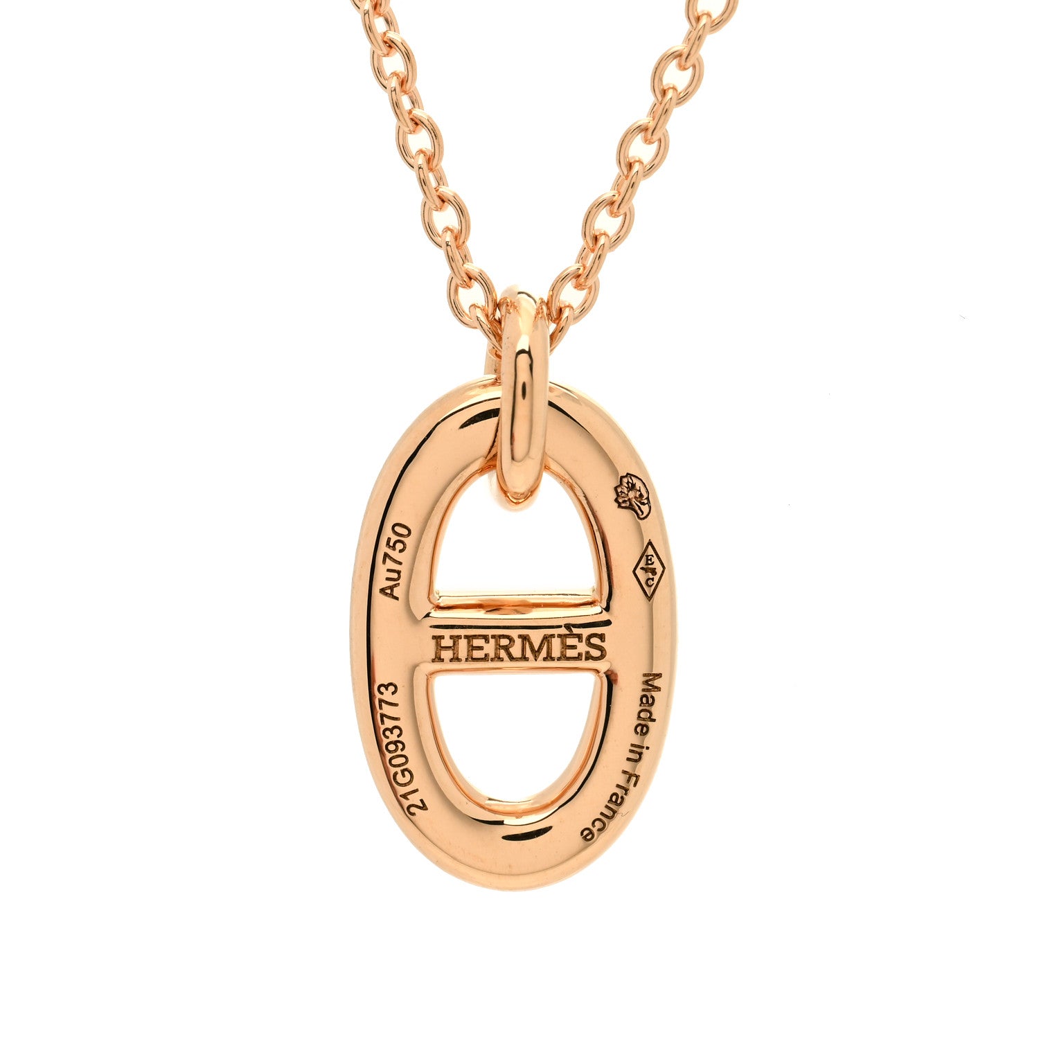 Hermes 18K Rose Gold PM Farandole Pendant Necklace 5 of 6