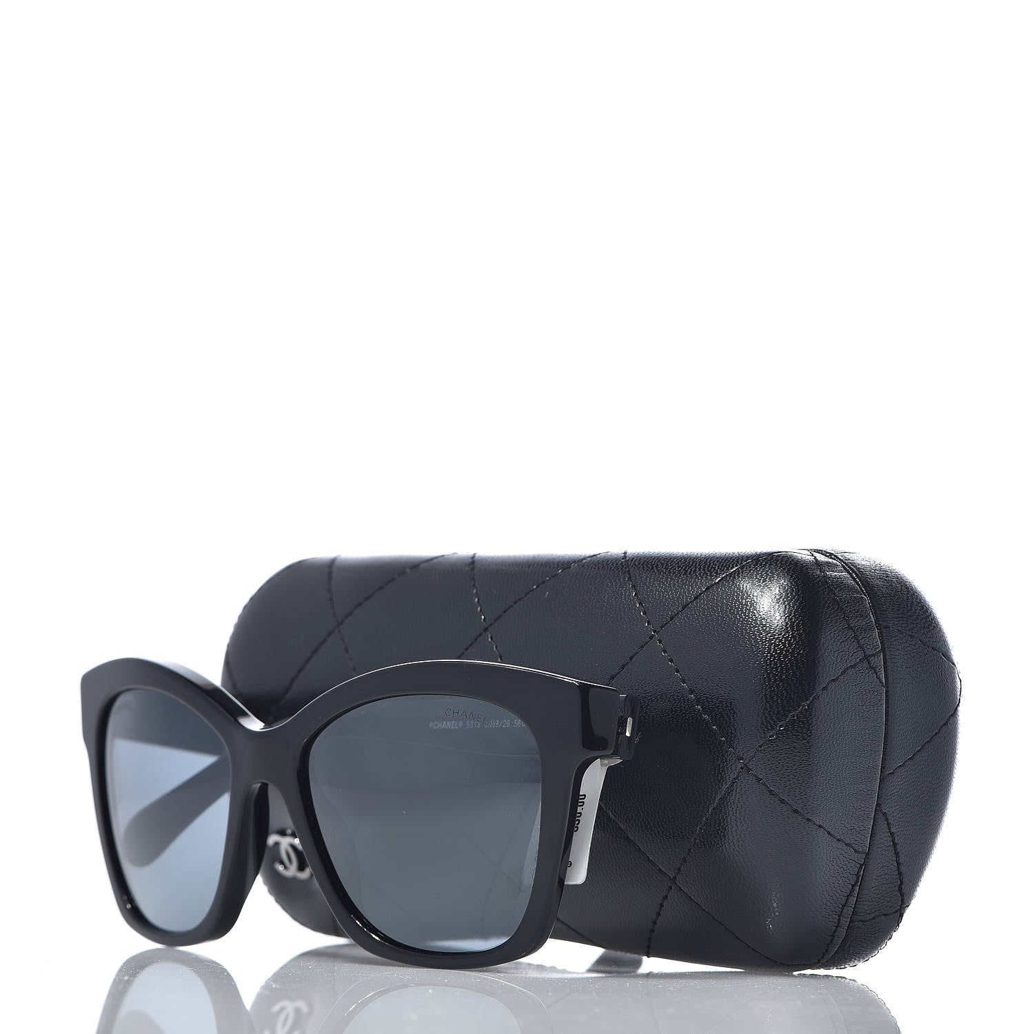Chanel Acetate Butterfly Boy Sunglasses Black 9 of 9