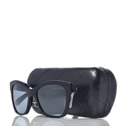 Chanel Acetate Butterfly Boy Sunglasses Black 9 of 9