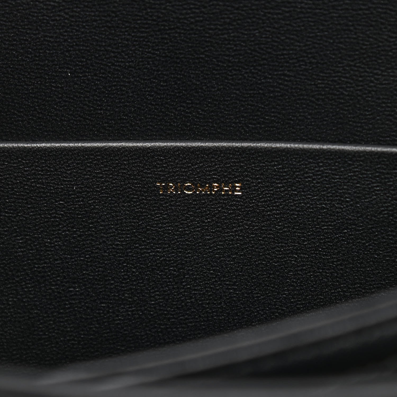 Celine Shiny Calfskin Medium Triomphe Black 7 of 11
