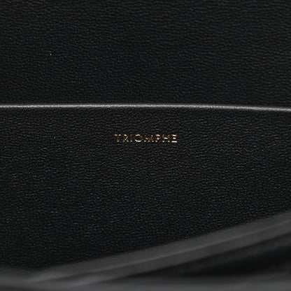 Celine Shiny Calfskin Medium Triomphe Black 7 of 11