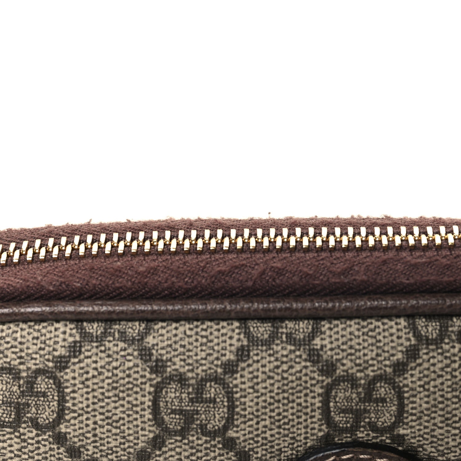 Gucci GG Supreme Monogram Ophidia Phone Case Wristlet Brown 9 of 9