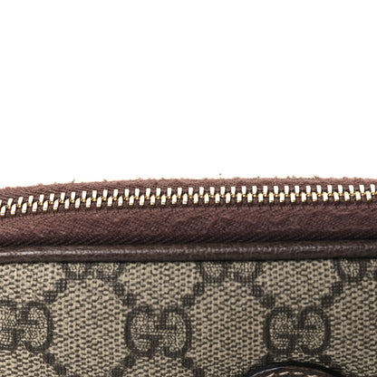 Gucci GG Supreme Monogram Ophidia Phone Case Wristlet Brown 9 of 9