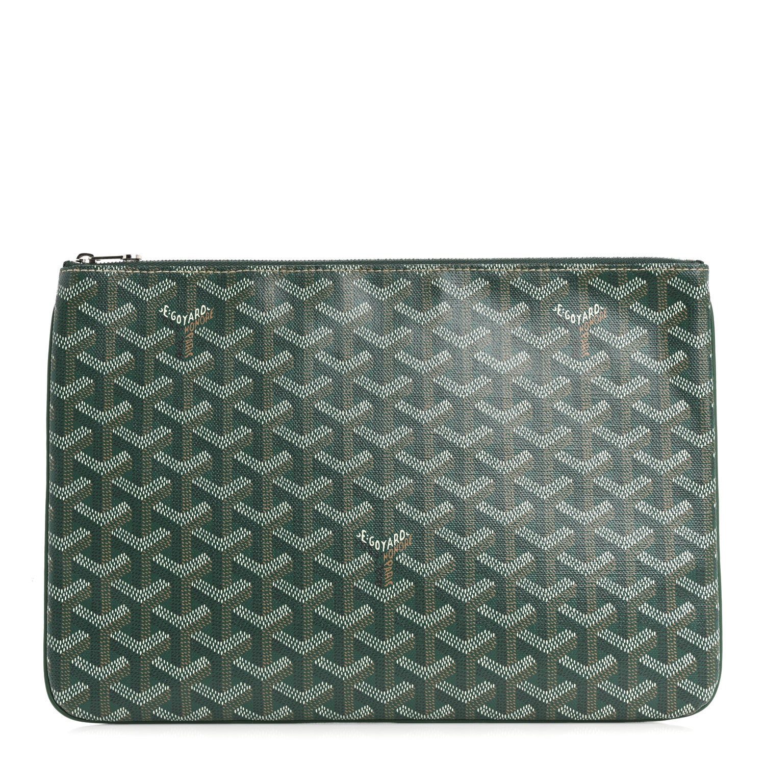 Goyard Goyardine Senat Pochette MM Green 1 of 11